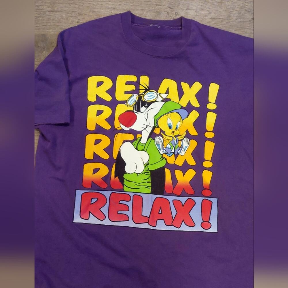 Vintage Looney Tunes Sylvester Tweety T shirt single stitch 90s Y2K Graphic tee